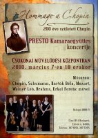 A Presto Kamaraegyüttes koncertje